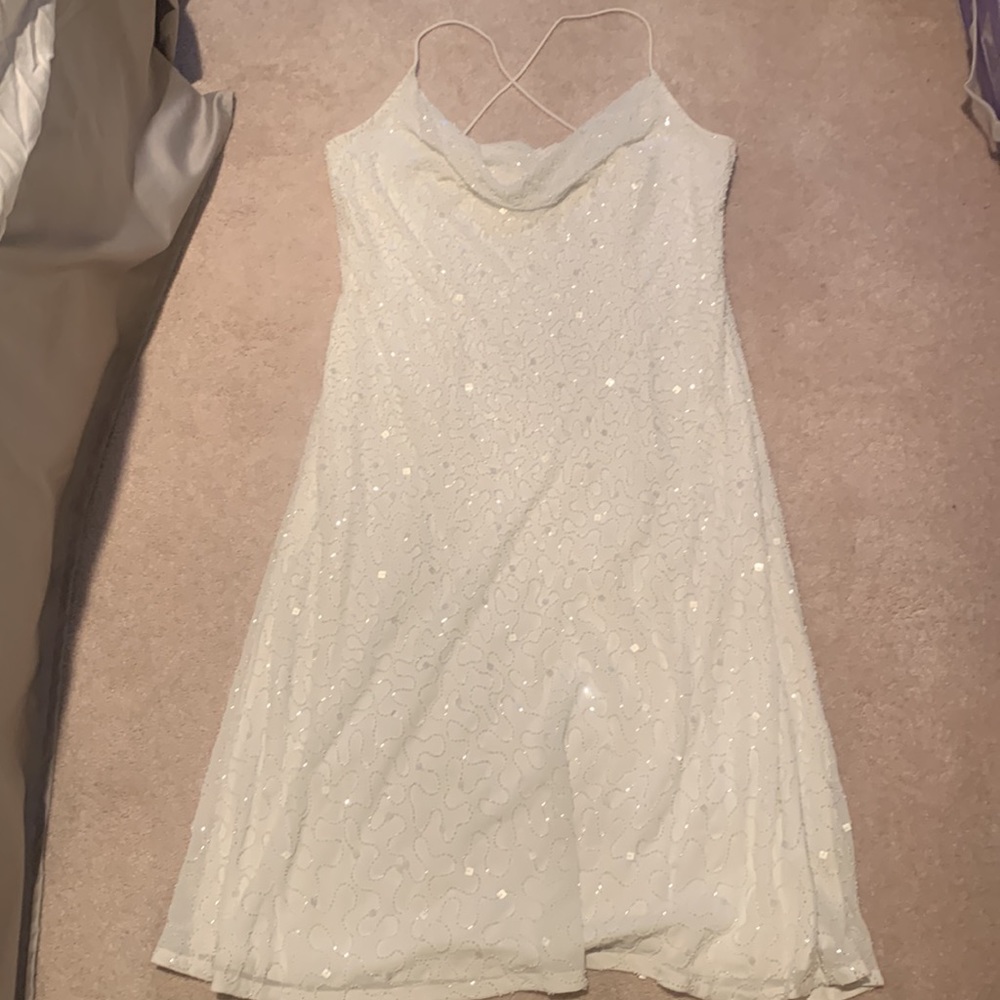 Adrianna Papell White Dress